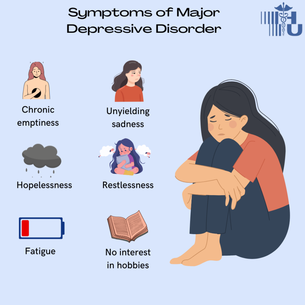 common symptoms of major depressive disorder
