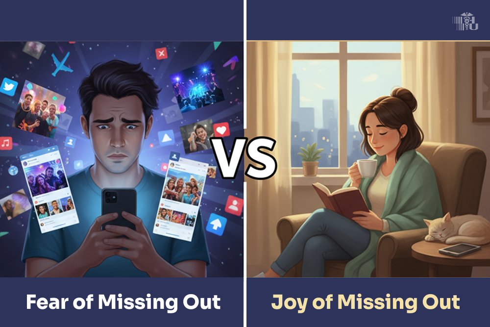 FOMO vs JOMO: How to Find Peace in the Age of Overconnectivity